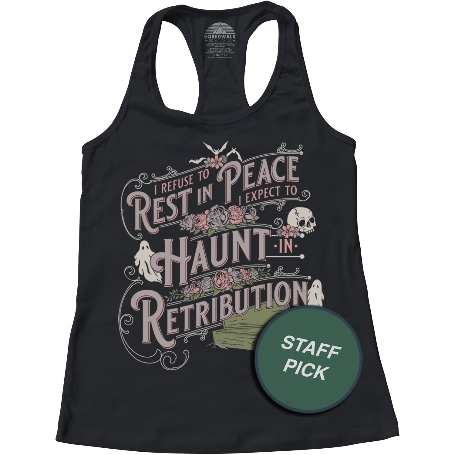 Women's I Refuse To Rest In Peace Racerback Tank Top