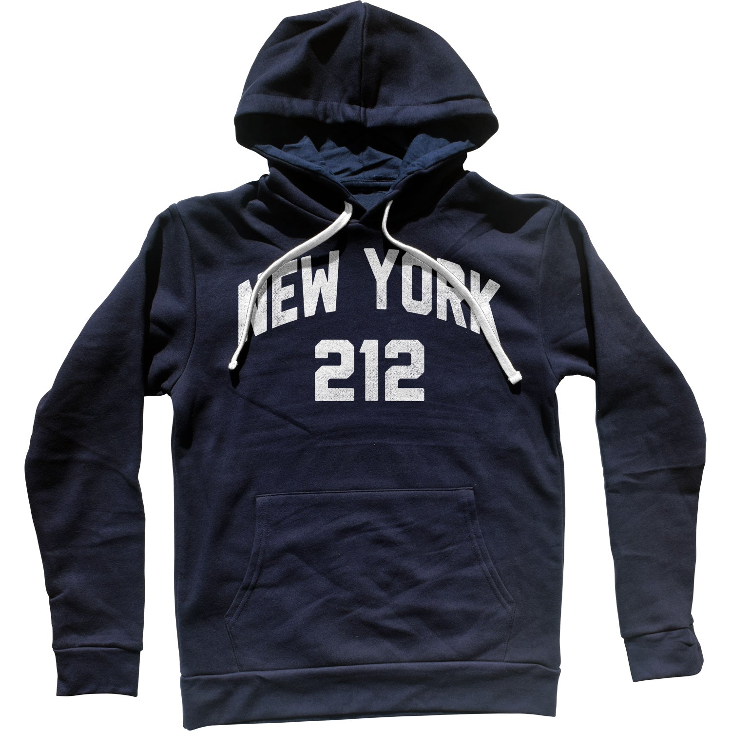 BoredWalk Boy's New York City 212 Area Code T-Shirt, Large / Navy