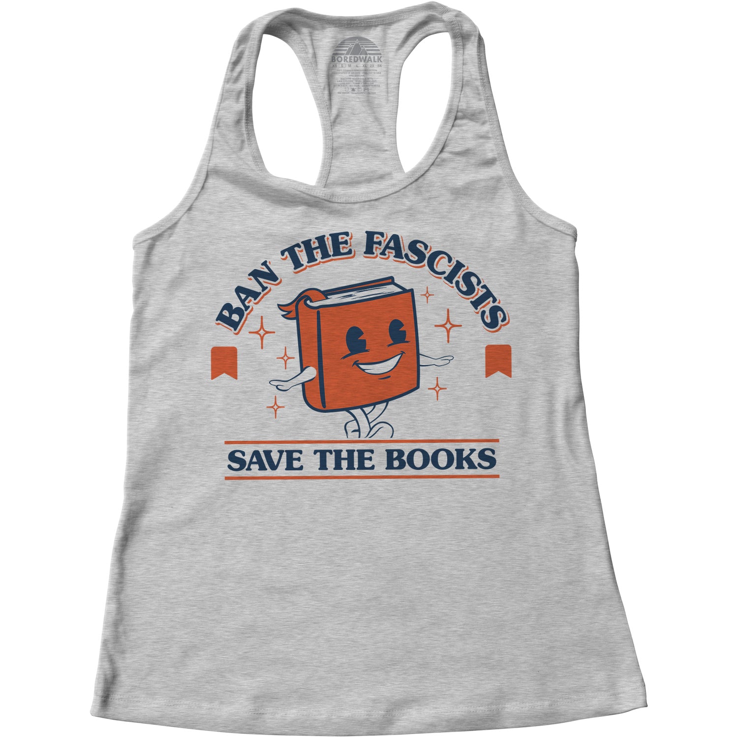 Women's Support Your Local Library Racerback Tank Top - Boredwalk