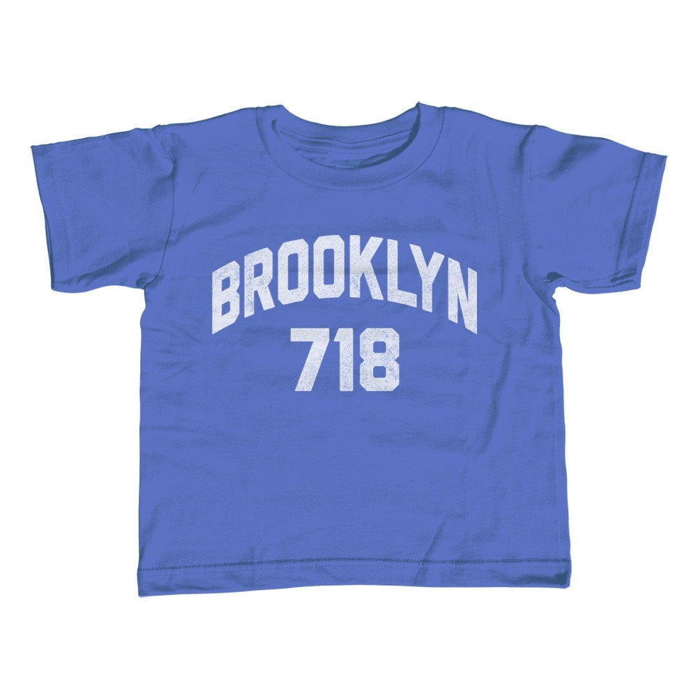 BoredWalk Men's Brooklyn 718 Area Code T-Shirt, Select A Size / Navy