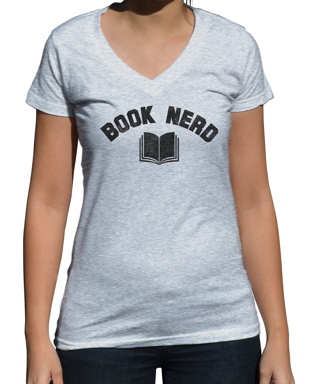 BoredWalk Men's Book Nerd Vintage T-Shirt Geeky Nerdy Literary, X-Large / Heather