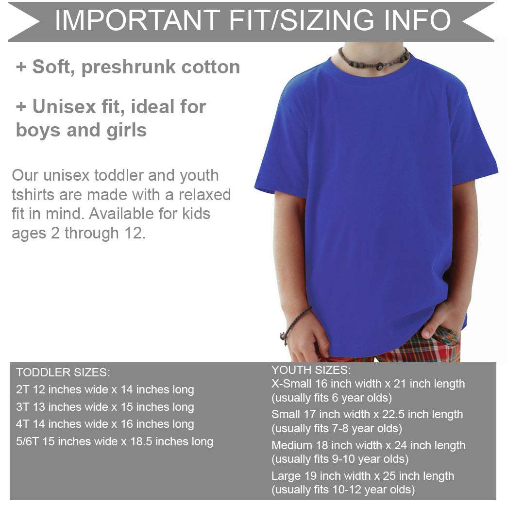 boy t shirt size chart