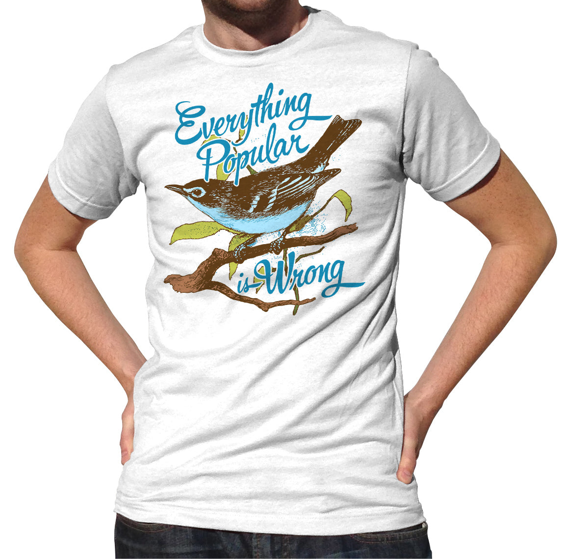 Men's Everything Popular is Wrong Bird T-Shirt - Boredwalk