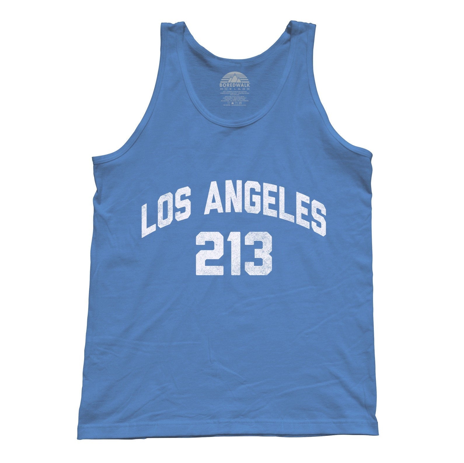 Women's Los Angeles 213 Area Code Racerback Tank Top - Boredwalk