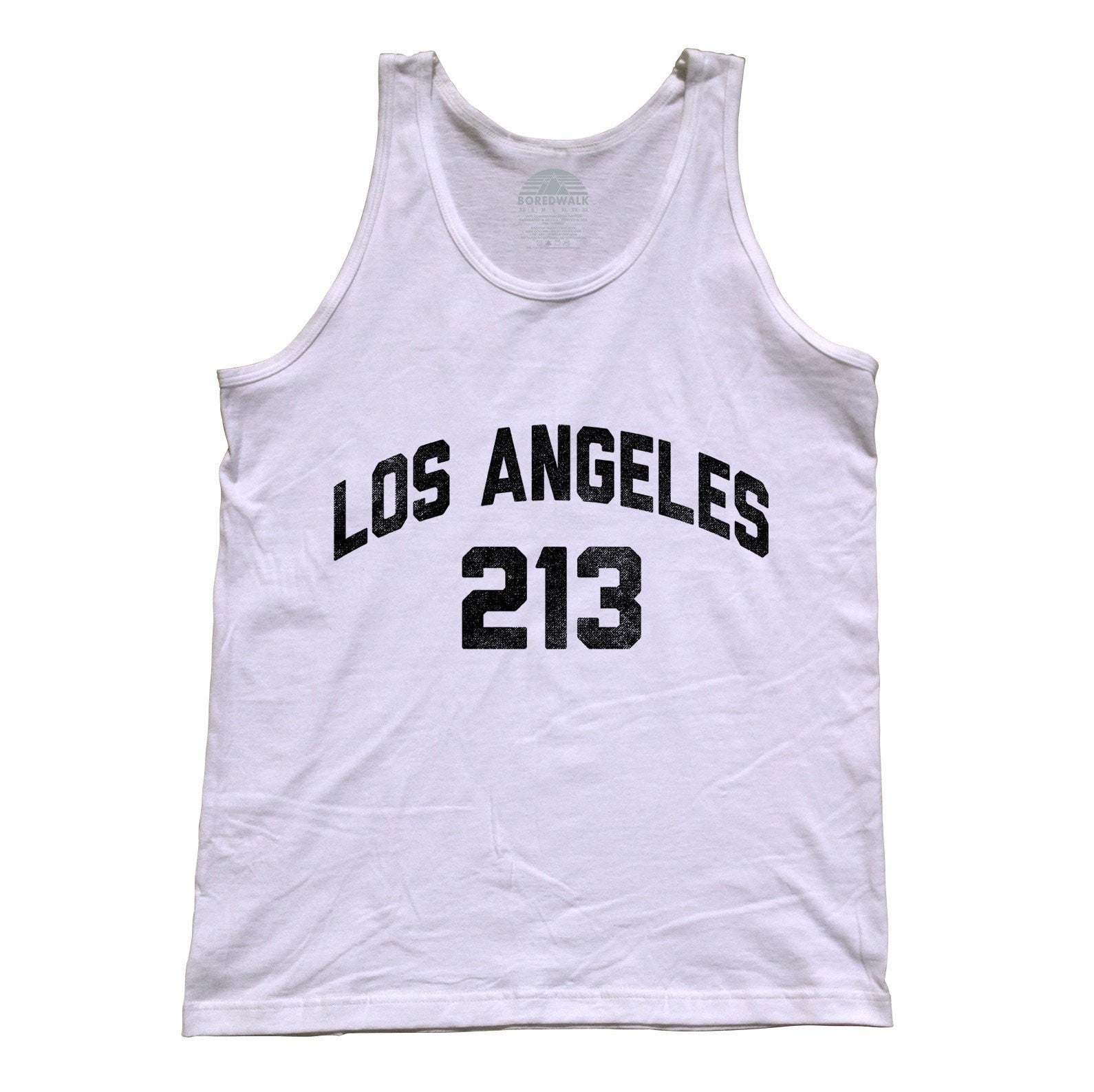 Women's Los Angeles 213 Area Code Racerback Tank Top - Boredwalk