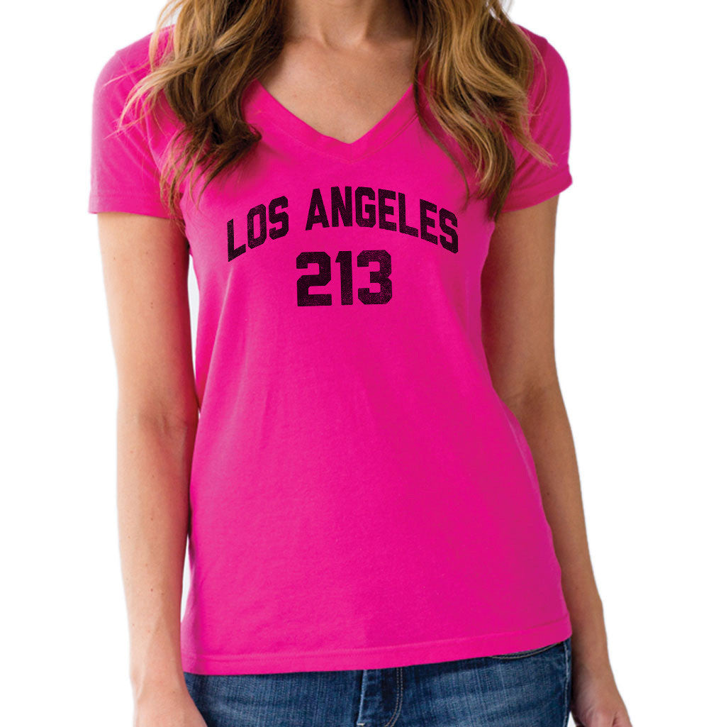 Women's Los Angeles 213 Area Code Racerback Tank Top - Boredwalk