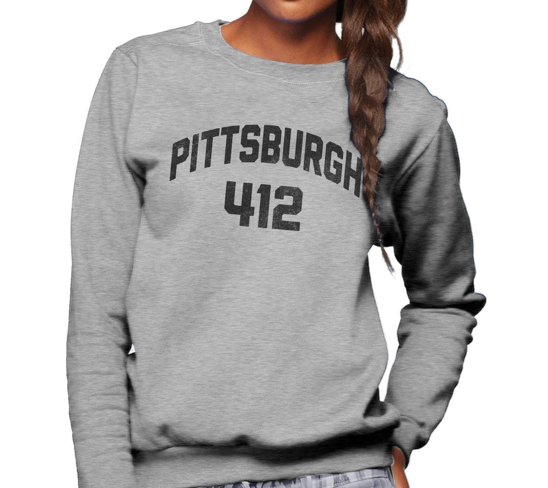 Women's Pittsburgh 412 Area Code Scoop Neck T-Shirt