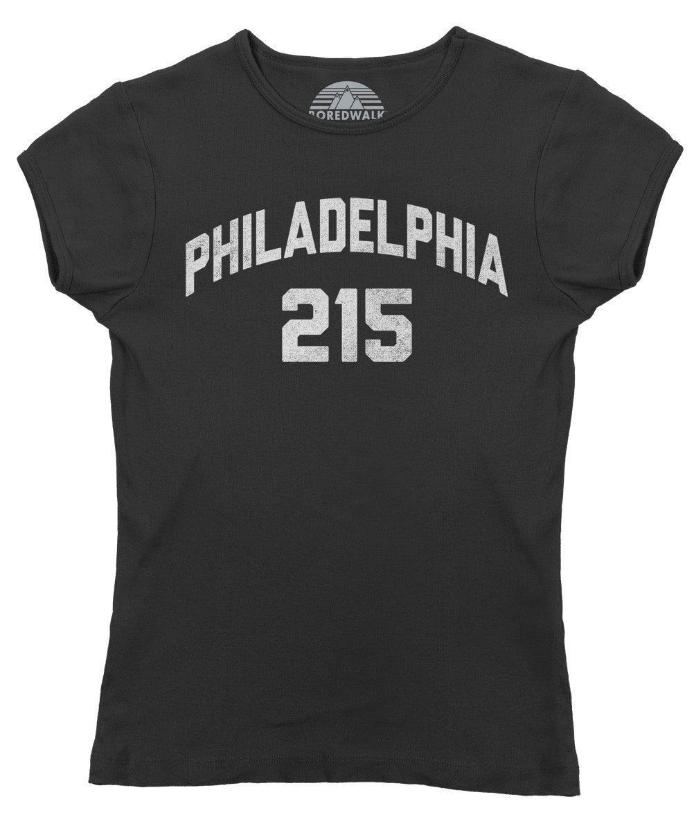 Boredwalk Boy's Philadelphia 215 Area Code T-Shirt, 2T / Black