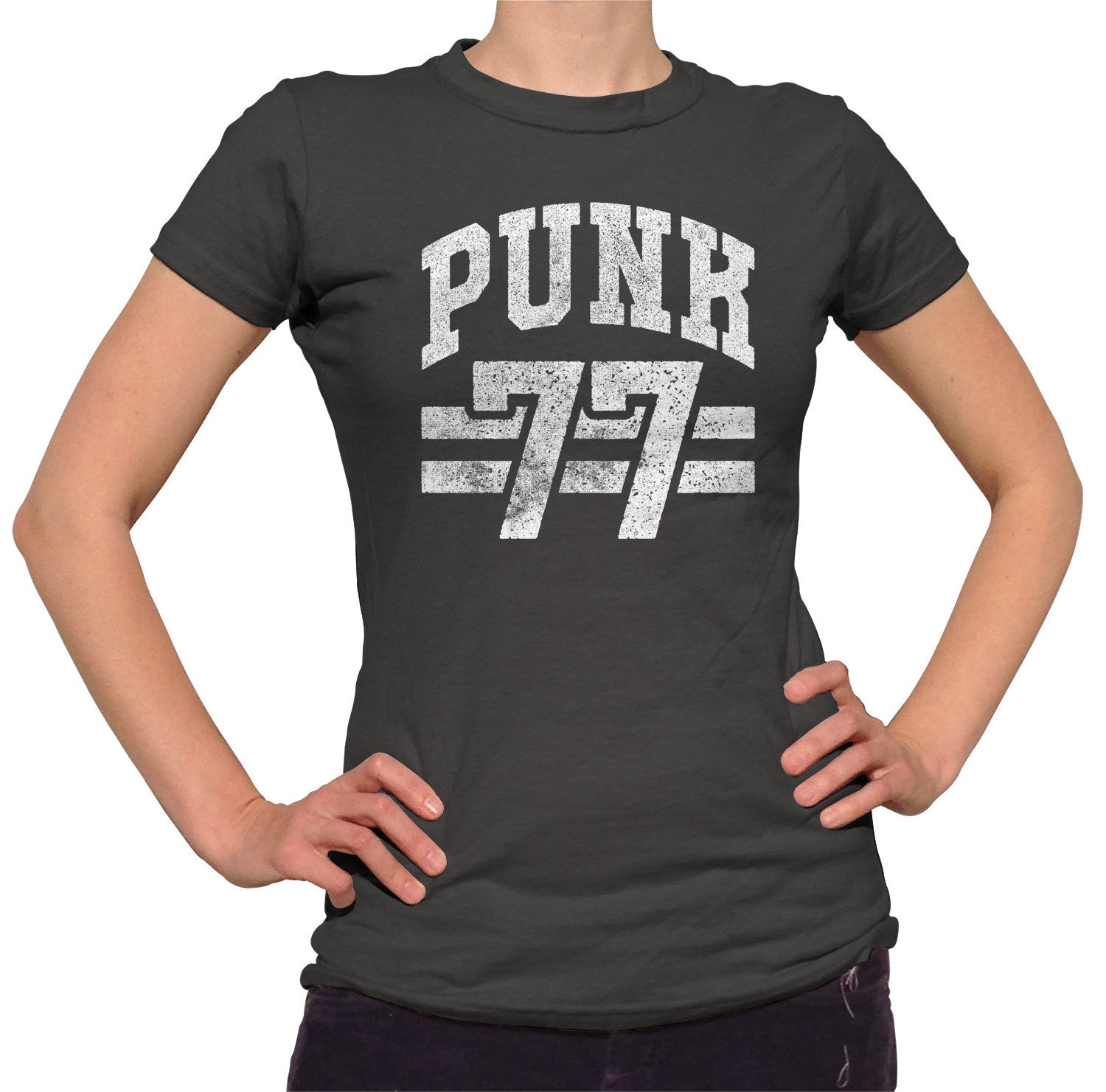 Senatet Smil sandsynligt Women's Punk 77 T-Shirt - Alternative Music Punk Rock Grunge - Boredwalk