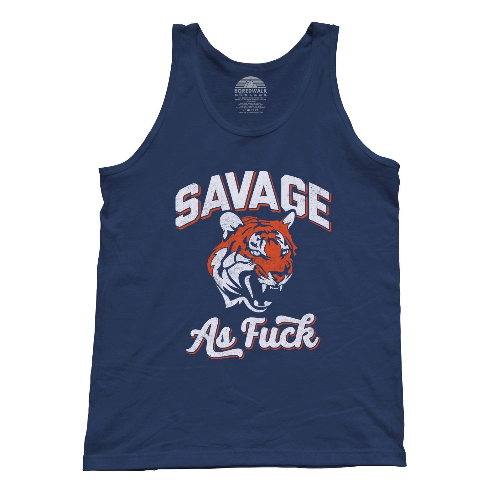Unisex Savage as Fuck Tiger Tank Top