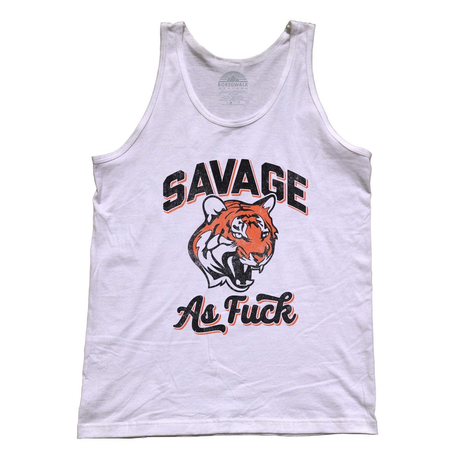 Unisex Savage as Fuck Tiger Tank Top