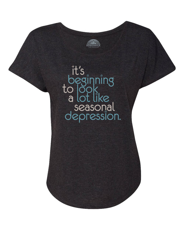 Men's It's Beginning To Look A Lot Like Seasonal Depression T-Shirt -  Boredwalk