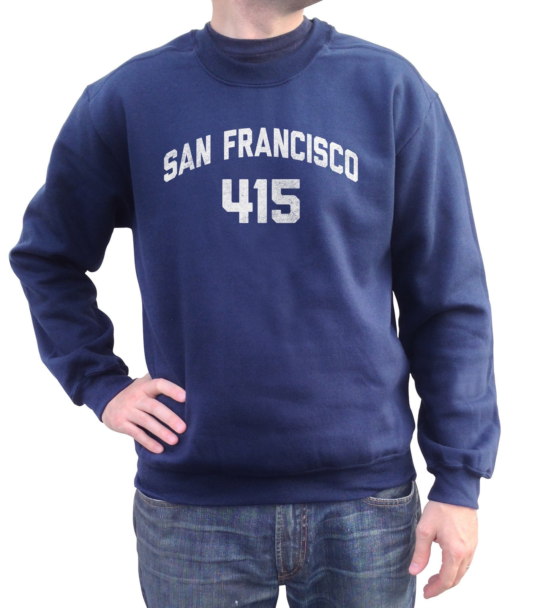 Unisex San Francisco 415 Area Code Sweatshirt - Boredwalk