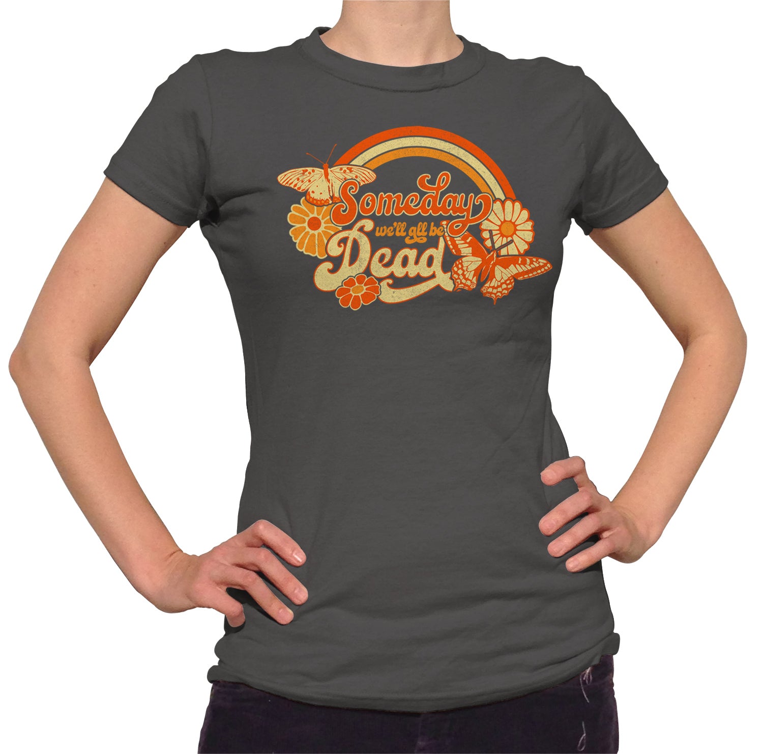 Daydreamer The Grateful Dead Women's Charcoal Autumn Bears Merch T-Shirt