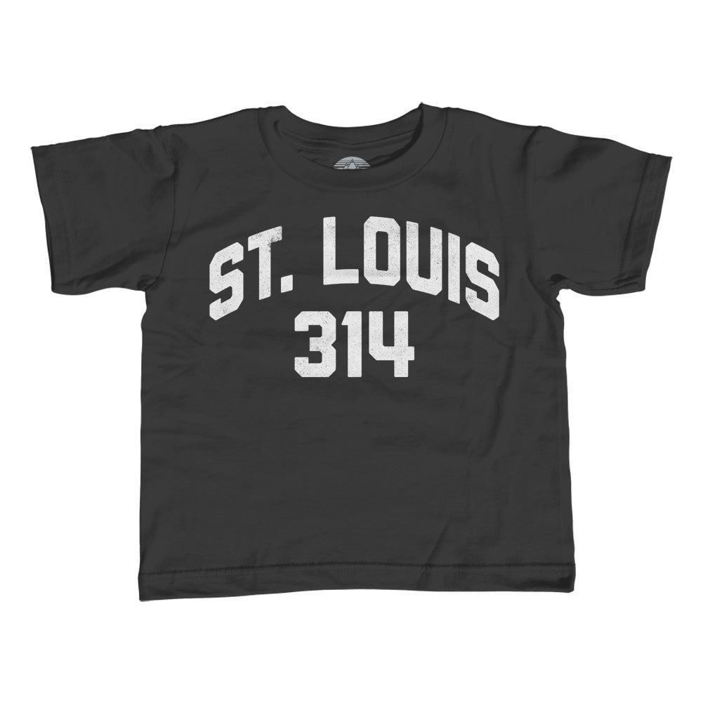 BoredWalk Women's St Louis 314 Area Code T-Shirt, XX-Large / Black