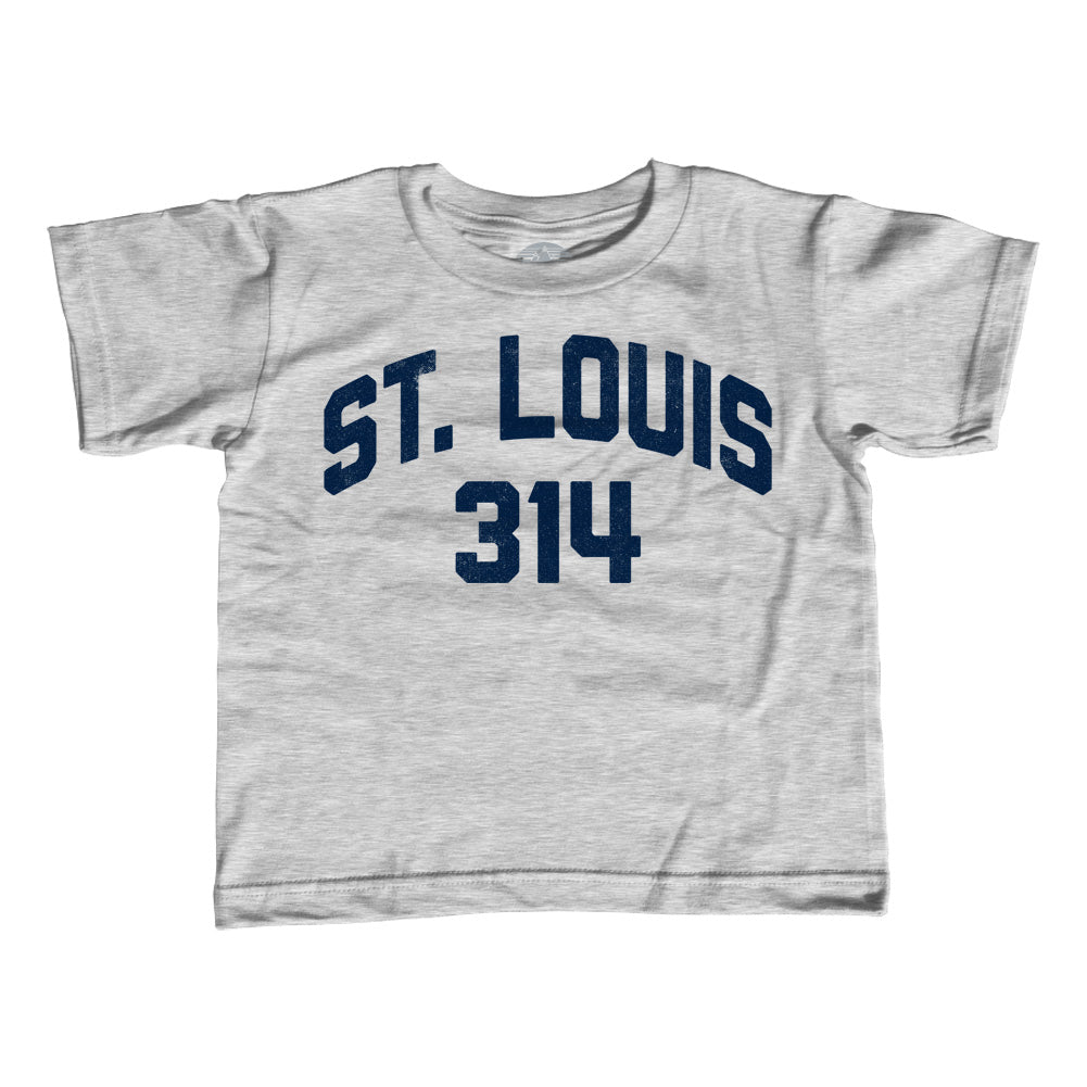 BoredWalk Women's St Louis 314 Area Code T-Shirt, Large / Red