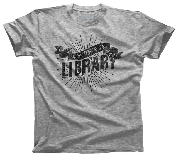 Men's Take Me To The Library T-Shirt - Boredwalk