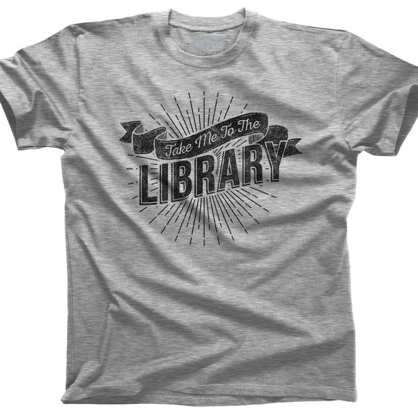 Men's Take Me To The Library T-Shirt - Boredwalk