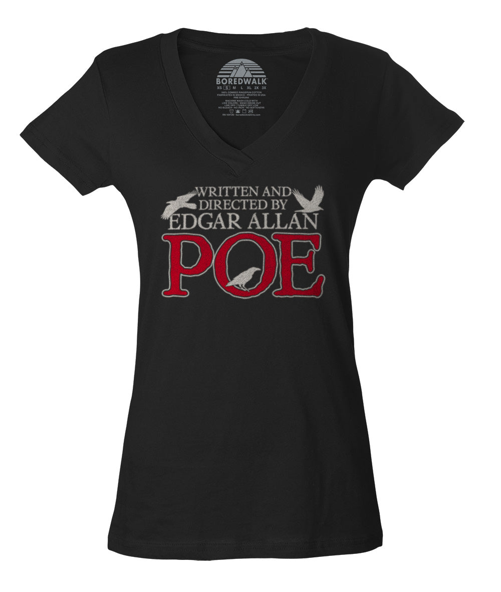 Women's Edgar and the Ravens Nevermore Tour T-Shirt - Edgar Allan Poe -  Boredwalk